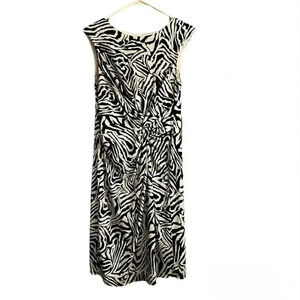 Zebra Print Sleeveless Dress